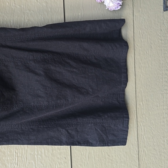 urban outfitters kendall black linen bodycon mini dress M medium - Picture 4 of 11